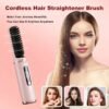 Cordless Hair Straightener Brush - supdealz